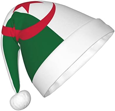 אלג ' יריה דגל סנטה כובע ילדים חג המולד כובעי קטיפה חג המולד כובע עבור חג המולד לשנה חדשה חג פסטיבל מסיבת כובעים