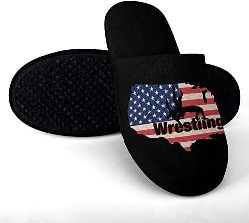 אמריקאי היאבקות דגל גברים של כותנה נעלי בית סגור הבוהן ספא נעלי בית נוחות קלה בית נעלי בית