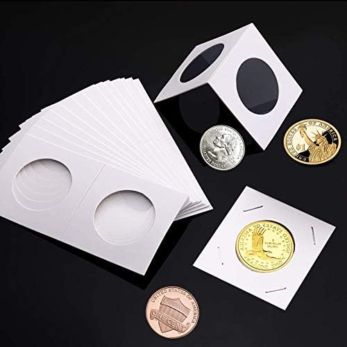 300 חתיכות 6 גדלים מטבע סלטות קרטון מטבע איסוף מחזיקי להעיף מבחר ספקי, 2 על ידי 2 אינץ עבור מטבעות אוסף