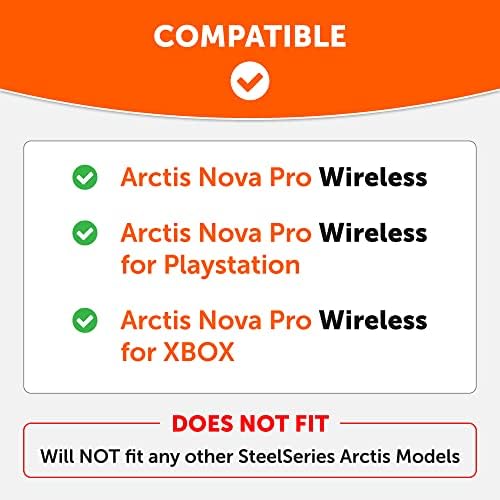 WC להקפיא את נובה פרו אלחוטי -בד היברידי קירור ג'ל החלפת אוזניים לאוזניים עבור SteelSeries Arctis Nova