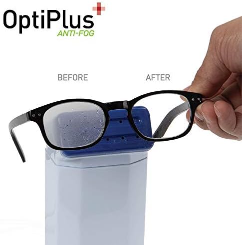Optiplus Anti ערפל עדשות מגבונים l מגבונים לניקוי L-Moisted L לפני משקפיים, מסכי מחשבים ניידים, טלפונים חכמים,