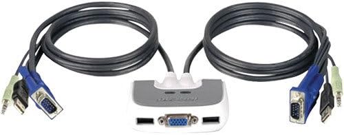 איכות עליונה על ידי IoGear Miniview Micro USB בתוספת מתג KVM 2 -יציאה - 2 x 1 - 2 x סוג A USB, 2 x HD -15