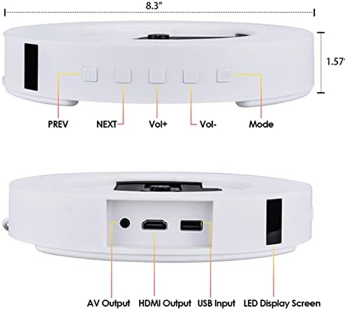 KXDFDC נייד CD נגן תקליטור תקליטור CD-R-RW MP3 WMA נגן TF כרטיס AUX AUDIO קלט קלט
