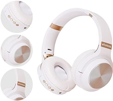 אוזניות Bluetooth אלחוטיות של MoreSec על אוזניות על אוזן, מתקפל צליל סטריאו HD מעל אוזניות אוזניים