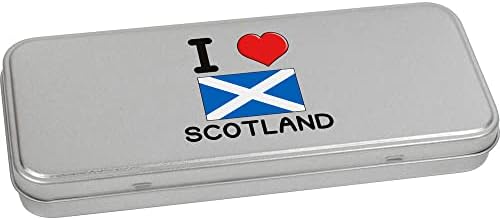 Azeeda 80 ממ 'אני אוהב סקוטלנד' מתכת צירים/קופסת אחסון