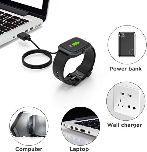 תואם למטען Agptek 1.69 Smartwatch, Lamshaw Magnetic USB טעינה כבל טעינה כבל מטען תואם ל- Agptek 1.69 / LW31 SmartWatch