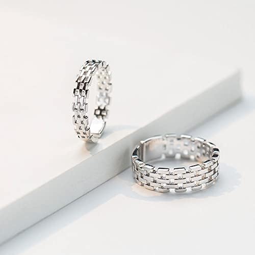 התאמת מבטיחים טבעות לזוגות אירוסין חתונה טבעת סטי בשבילו ושלה מתכוונן ידידות טבעות תכשיטי מתנה עבור החבר הכי