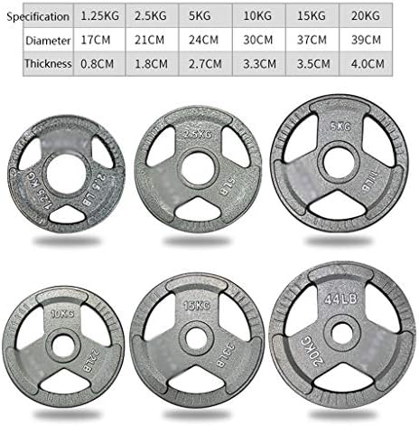 Fabax 2 pcs צבועות צלחות משקל משקולות ברזל ללא החלקה על גופני היד גופנית זרוע שריר משקל צלחת משקל כושר