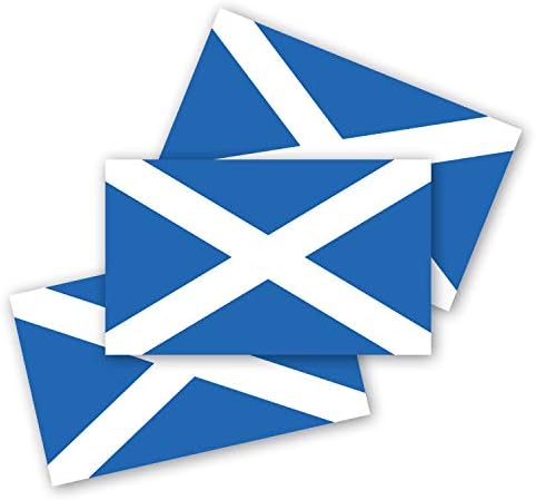 3x5 מדבקת דגל סקוטית 3 חבילה מיוצרת עם חומרים אטומים למים עמידים מדבקת פגוש סקוטלנד מדבקת דגל סקוטלנד