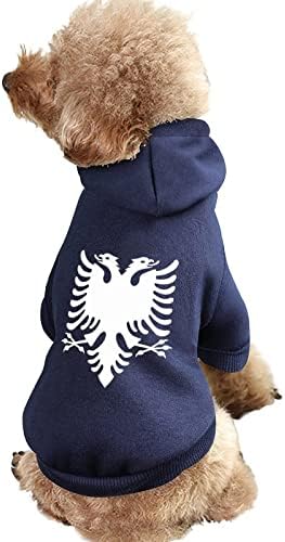 קפוצ'ונים של כלבי נשר אלבניים עם סווטשירט עם סווטשירט חיות חיות חיות חליפה מעיל עם כובע