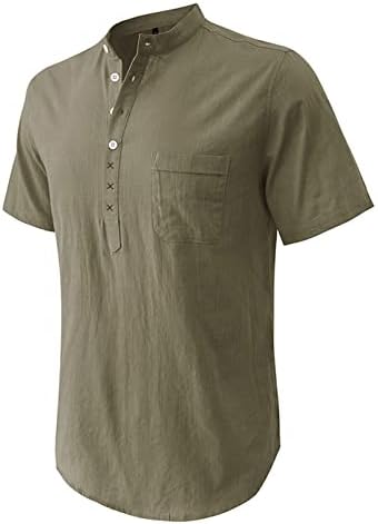 חולצות הנלי של הגברים של גברים חולצת טריקו עם שרוולים קצרים אופנה בצבע מזדמן תואם חולצות טריקו