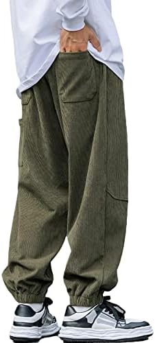 מכנסי טרנינג וינטג 'אילף עדן קורדורוי מכנסי טרנינג וינטג' ארוכי המותניים המוצקים המוצקים המותניים המותניים