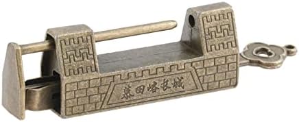 ZLXDP ריהוט סיני אבזם אבזם אבזם אבזם אבזם ומנעול ארד עתיק/מנעול תכשיטים ארונות חומרת קופסאות עץ