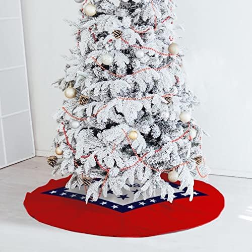 ארקנסו דגל מדינת דגל עץ חג המולד חצאית וינטג 'קישוטי חג המולד קישוטי חג המולד למסיבת השנה החדשה לחג
