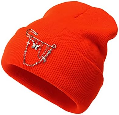 גואנגיואן כובע לנשים חורף חם מפנק בסיסי טוויד כובע גולגולת כובע לסרוג כפת רוח לסרוג כובעי כובעי עבור