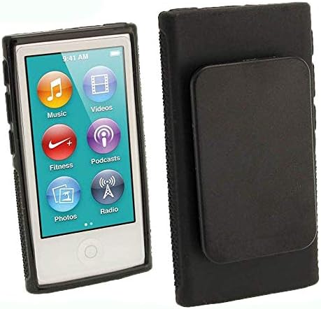 למקרה של Apple iPod Nano 7, קליפ חגורה TPU ג'ל גומי עור רך מכסה לכיסוי Apple iPod Nano דור 7th 7G 7 + כיסוי