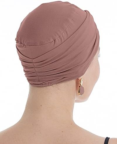 אוסוויו במבוק רך כימיה כימיה כימיה כובע לכפות לנשים נשירת שיער- כובעי סרטן בעבודת יד