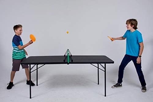 בגדול סופר פונג שלם סט טניס שולחן נייד - כולל משוטים פינג פונג, כדור ורשת - הגדרה קלה