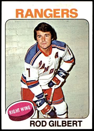 1975 Topps 225 רוד גילברט ניו יורק ריינג'רס-הוקי NM/MT Rangers-Hockey