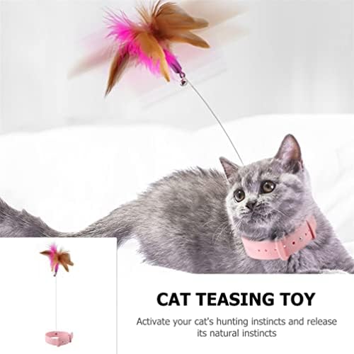 Ipetboom חתול חתול צעצועים לתפוס אינטראקטיבי משחק צעצוע טיזר: צווארון חתול טיזר צעצוע חתול טיזר צעצועים חתולים