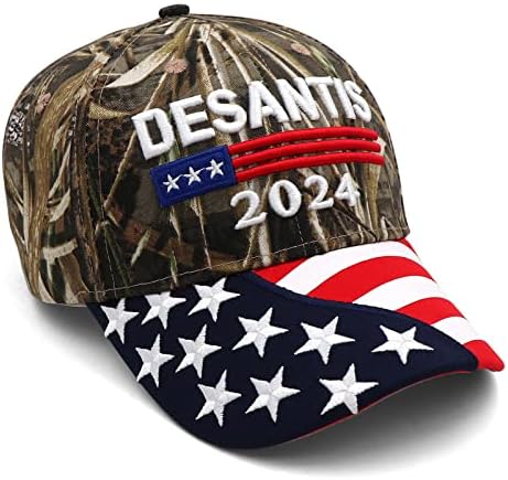 רון דסנטיס 2024 כובע להפוך אמריקה פלורידה כובע רקמת מגע בייסבול כובעי עבור טראמפ דסנטיס 2024 תומכי