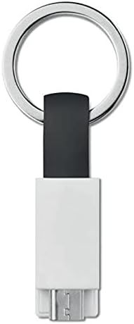 כבל Boxwave תואם ל- Rand McNally Overdryve 8 Pro II - מטען מחזיק מפתחות מיקרו USB, כבל Micro USB של