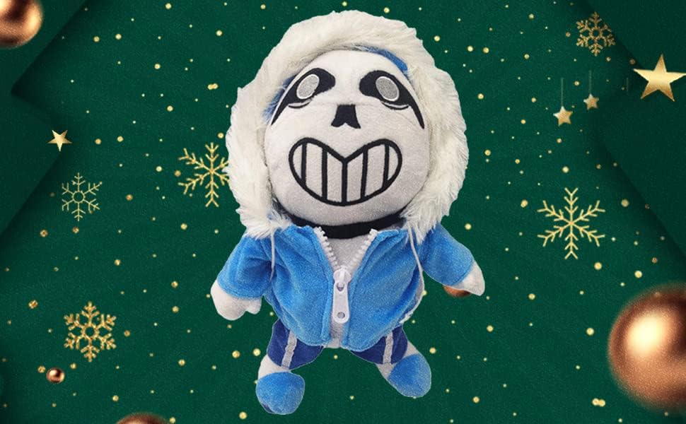 Emisorn Sans ממולא בובה קטיפה דמויות צעצועים חמודים דמויות כרית כרית מתנות לילדים כחולים 30 סמ/12 אינץ '