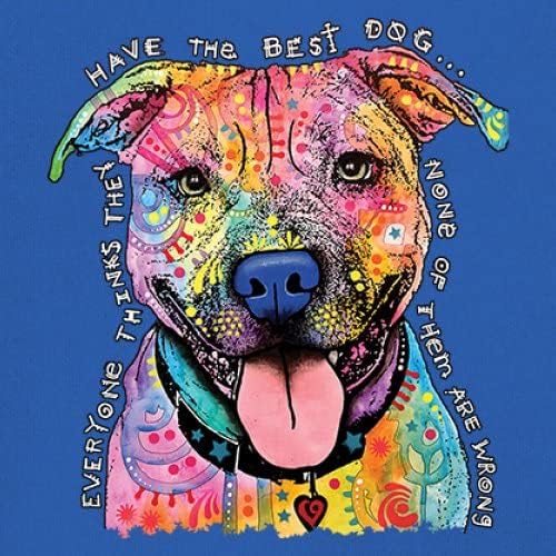 דין רוסו חיות מחמד אמנות פיטבול ארוך שרוול חולצה לכולם יש הטוב ביותר כלבים