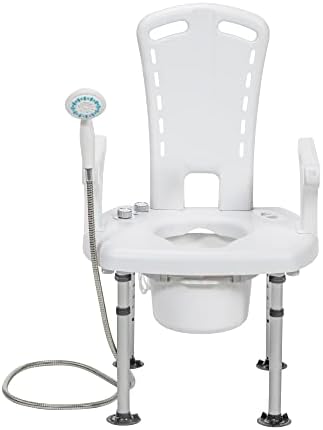 הכונן אביזר ספסל העברת Aquachair Medical עם הגנת שומר וילון, ספסל העברת מושב אמבטיה מתכוונן, אביזר העברת