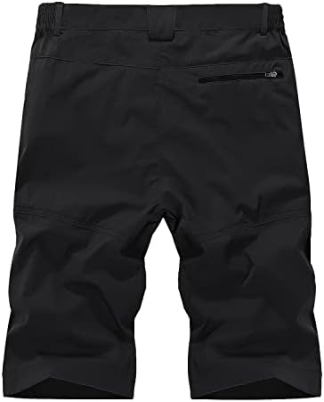 מכנסיים קצרים של Eklentson Mens עם כיסים מכנסיים קצרים של מטען יבש קל משקל