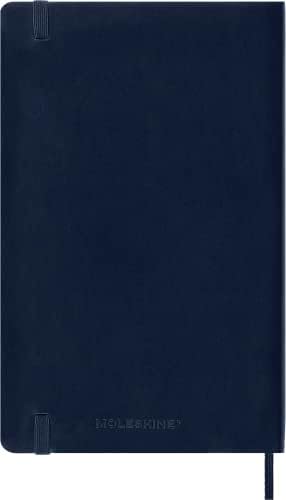 מולסקין 2023-2024 מתכנן שבועי, 18 מ', גדול, כחול ספיר, כריכה רכה