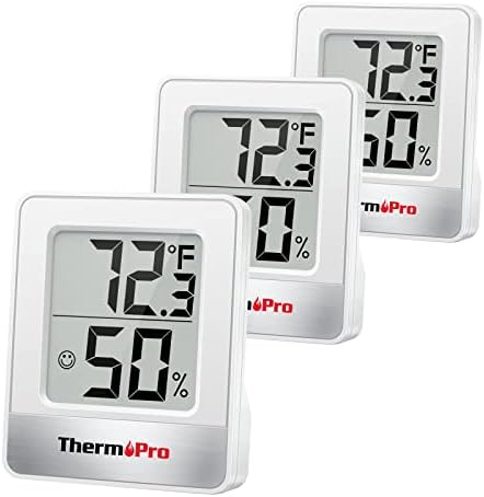 Thermopro TP49 3 חתיכות דיגיטליות Hygrometer מדחום מקורה מד לחות מיני מדחום Hygrometer+ThermoPro TP53
