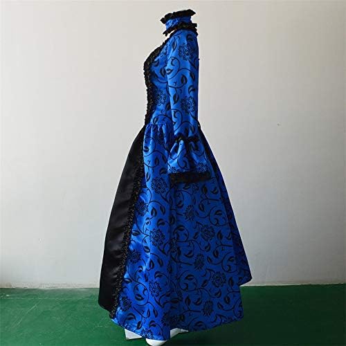 Aniywn Plus בגודל ליל כל הקדושים תלבושות פרחוניות תחפושות רנסנס שמלת שמלת ימי הביניים קוספליי ארוך נשף