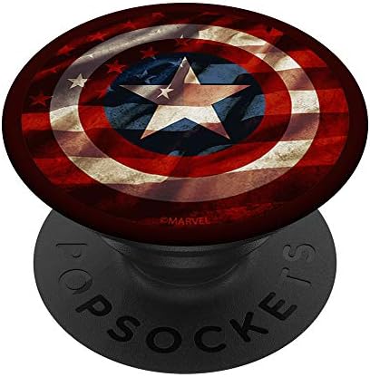 מארוול קפטן אמריקה אמריקה דגל אמריקאי ממלאים את האחיזה של קופצים ועומדים לטלפונים וטבליות