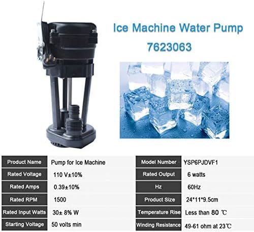 משאבת מים 7623063 תואמת למכונת קרח מניטואוק, מתאימה לסדרות ש', ג 'ו-ב', חלק חלופי 110 וולט-115