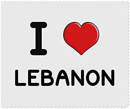 עזידה 2 x 'אני אוהב לבנון' עדשה מיקרו -סיבית/כוסות מטליות ניקוי