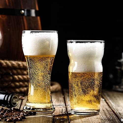 LELAMP בירה זכוכית זכוכית כוסות בירה יצירתיות בירה קיבולת גדולה ספל בירה בירה בר חצי ליטר כוסות יין לקירור
