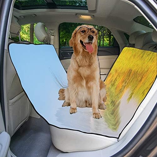 כיסוי מושב כלב מותאם אישית אידילי נוף עיצוב צילום הדפסת רכב מושב מכסה לכלבים עמיד למים החלקה עמיד רך לחיות