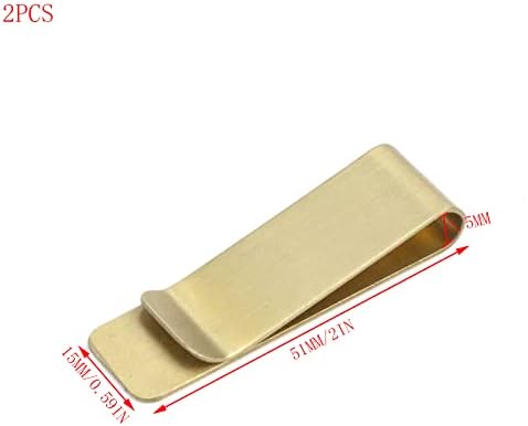 2 יחידות מתכת כסף קליפ זהב עט קליפ פליז אשראי כרטיס קליפ עבור מחברת נייר ביל מסמך