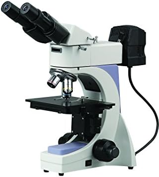 סטסקופ ב. ס. -6000 מיקרוסקופ תרכובת דו-עינית מטלורגית סידנטופף, עיניות פי 10, יעדי תוכנית אינסוף,