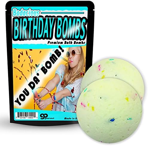 יום הולדת אמבטיה פצצות-קונפטי עוגת פיזרס-מרשימה ספא מוצרים-וניל יום הולדת עוגת ריח - אתה דה פצצה