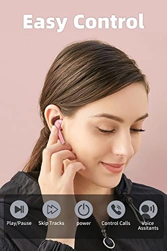 אוזניות אלחוטיות Bluetooth, ENC רעש מבטל ניצני אוזניים סטריאו באוזן באוזן, אוזניות אטומות למים IPX6 עם מיקרופון,