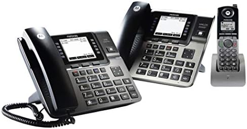 Motorola ML1002S DECT 6.0 הניתן להרחבה 1 עד 4 שורות מערכת טלפון עסקית עם דואר קולי, פקיד קבלה דיגיטלי ומוזיקה