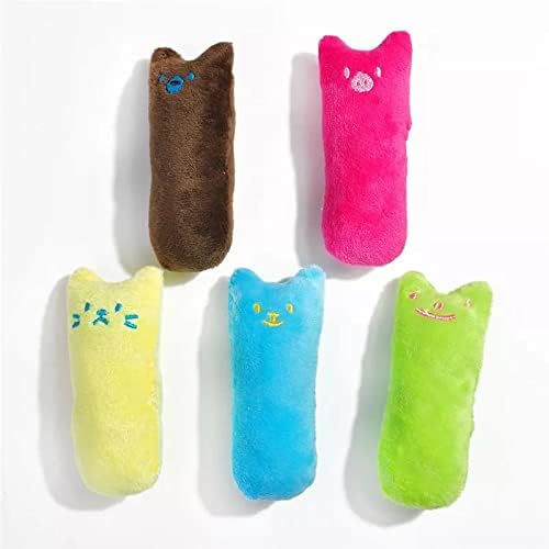 5 ב 1 בוניטטשופ 5 צבעים חמוד מדהים קטיפה אינטראקטיבית חתול צעצוע שיניים שיניים טחינת צעצועים קטניפ חתלתן חיית