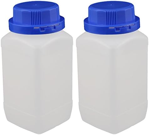 AEXIT 2 בקבוקי PCS וצנצנות 650 מל פלסטיק עגול פה רחב דגימה כימית אטומה של צנטריפוגה בקבוקי בקבוקי בקבוק