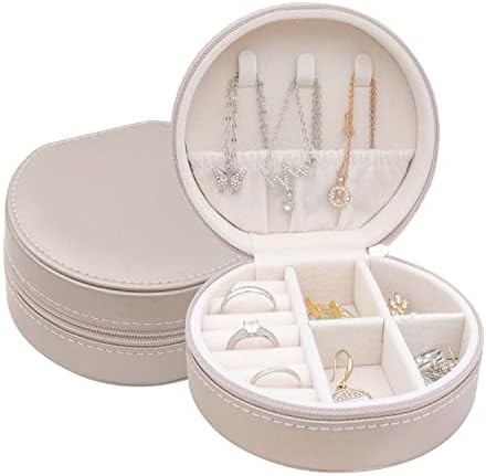 קופסת תכשיטים של Ocuefull Mini Travel לנשים נערות, מארז תכשיטים קטנים אטומים למים מארז אחסון תכשיטים ניידים