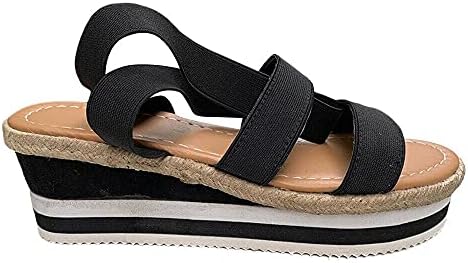 נשים קיץ טריז העקב סנדלי פלטפורמת עקבים צלב רצועת בוהן ציוץ חוף נעל מסיבת נעליים יומיומיות