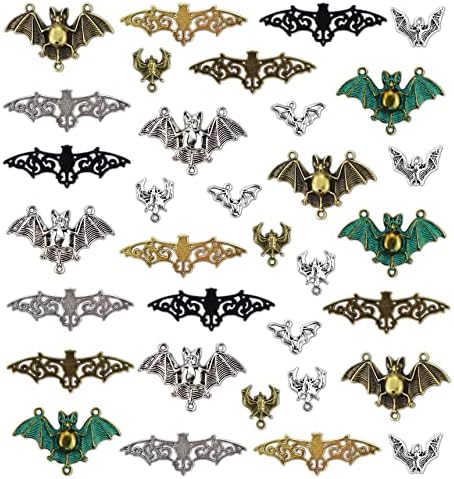 33 יחידות קסמי עטלף מעורבים ליל כל הקדושים ספוקי פליטרמוס מעופף ערפד עטלף מחבר תליוני קסמי עשה זאת