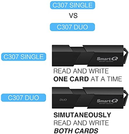 307 דואו נייד 3.0 רכזת מתאם כרטיס זיכרון פלאש עבור מחשב נייד, מחשב נייד, מחשב נייד, מחשב נייד, מחשב