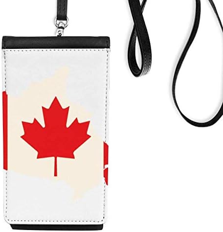 סמל מייפל אדום קנדה דגל קאנטרי ארנק ארנק תלייה כיס נייד כיס שחור